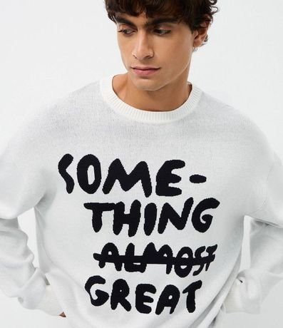 Suéter Boxy en Jacquard con Lettering 3