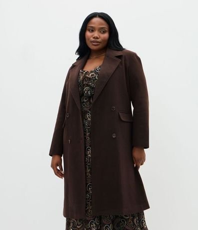 Campera Pesada Polyvelour Tipo Sobretodo Curve & Plus Size