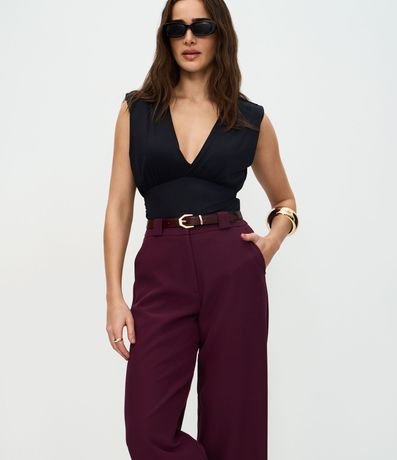 Pantalón Recto Sastre con Trabillas Largas 2