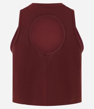 Musculosa Box Deportiva en Microfibra Texturizada con Recorte en la Espalda 3