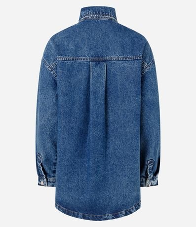 Camisa Oversized en Jeans con Botones Delanteros 10