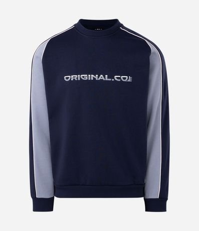 Buzo Masculino Algodón Boxy con Piping Contrastante 5