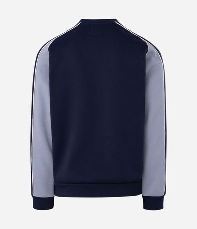 Buzo Masculino Algodón Boxy con Piping Contrastante 6