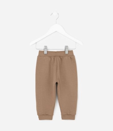 Pantalón Infantil en Algodón con Felpa y Bolsillos Texturizados – Talle 0 a 18 Meses 2