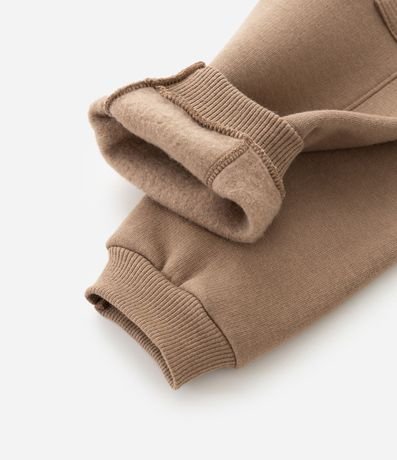 Pantalón Infantil en Algodón con Felpa y Bolsillos Texturizados – Talle 0 a 18 Meses 4