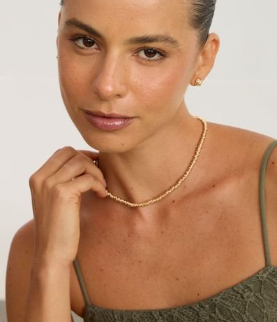 Conjunto de Collar Corto de Entremedios y Caravanas Pequeñas 4