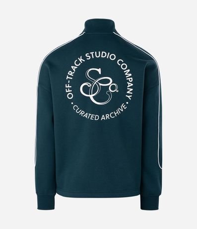 Saco Masculino Algodón Deportivo Half Cremallera Boxy 6