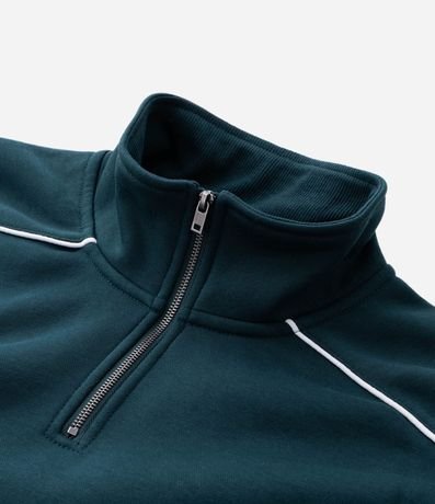 Saco Masculino Algodón Deportivo Half Cremallera Boxy 7