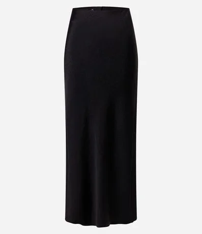 Pollera New Midi en Satén con Encaje 3