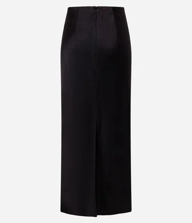 Pollera New Midi en Satén con Encaje 4