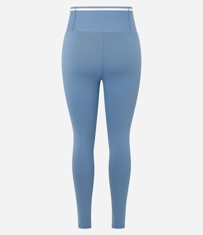 Pantalón Legging Deportiva en Poliamida con Bolsillo en la Cintura y Bies contrastante 7