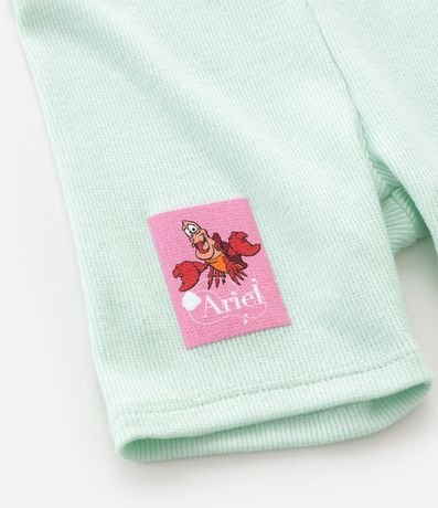 Conjunto Infantil Blusa y Short con Estampado Ariel  la Sirenita– Talle 1 a 5/6 7