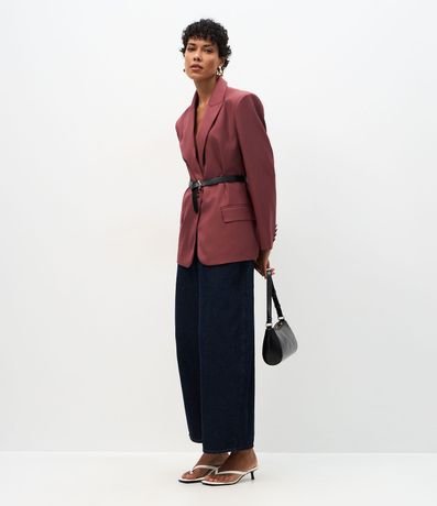 Blazer Sastre con Cuello Solapa y Forro Interno 2