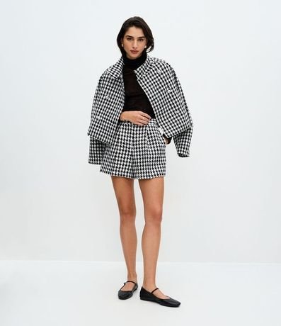 Blusa Manga Larga en Tule Atercipelado con Cuello Alto 2