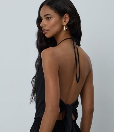 Blusa Frente única en Chiffon con Escote Traspasado 4