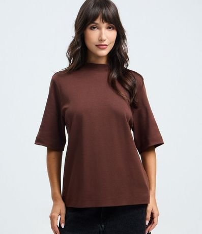 Blusa con Modelo Alargado y Manga Amplia