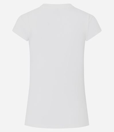 Blusa Básica Ajustada en Algodón con Cuello Redondo 6