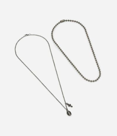 Conjunto de Collar en Metal Vintage 2
