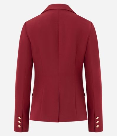 Blazer en Crepé con Botón Solo y Bolsillo con Solapa 6
