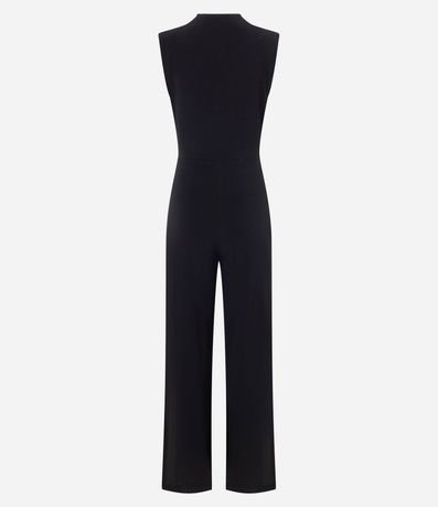 Mono con Escote Traspasado y Hombreras en Microfibra 6