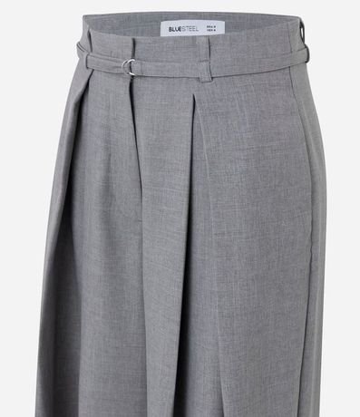 Pantalón Pantalona Sastre con Cinturón y Pliegues 6