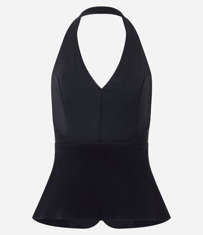 Blusa Frente Única en Bengalina con Bolsillos Laterales 7