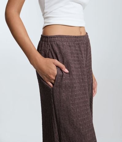 Pantalón Recto con Texturizado 3