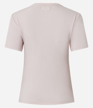 Blusa de Pijama en Rib con Botones en el Escote 3