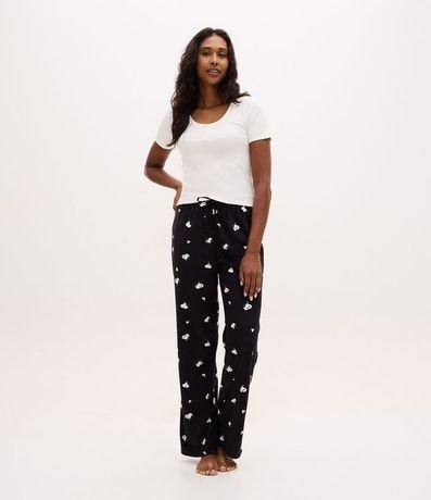 Blusa de Pijama en Rib con Botones en el Escote 2