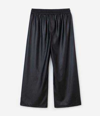Pantalón PU Wide con Cintura Elástica Curve & Plus Size 6