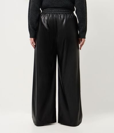 Pantalón PU Wide con Cintura Elástica Curve & Plus Size 4