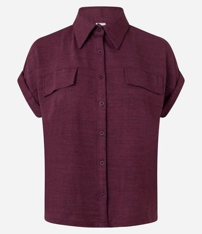 Camisa en Piquet con Solapas y Dobles en la Manga 4