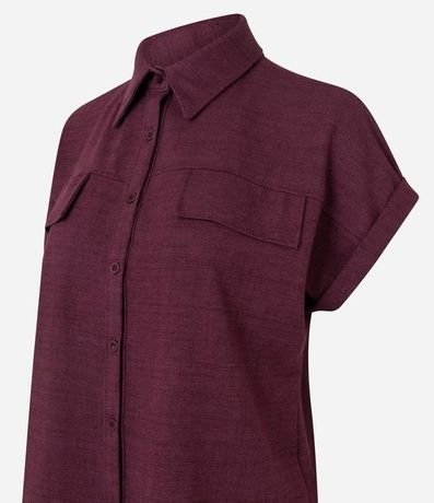 Camisa en Piquet con Solapas y Dobles en la Manga 5