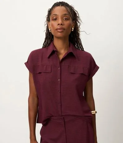 Camisa en Piquet con Solapas y Dobles en la Manga