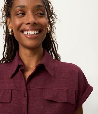 Camisa en Piquet con Solapas y Dobles en la Manga 3