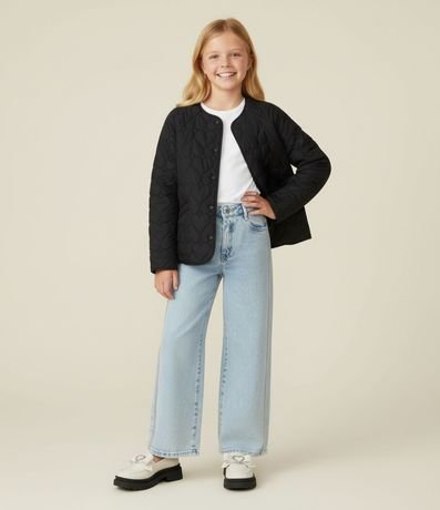 Campera Infantil Capitoneada con Textura de Corazones – Talle 5 a 14 años