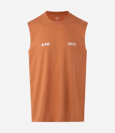 Remera Sin Mangas en Algodón con Estampas Gráficas 6