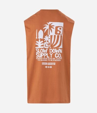 Remera Sin Mangas en Algodón con Estampas Gráficas 7