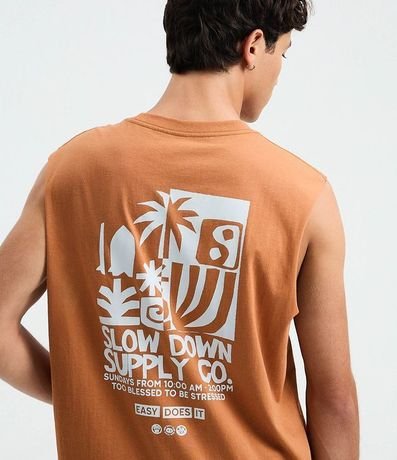 Remera Sin Mangas en Algodón con Estampas Gráficas 4