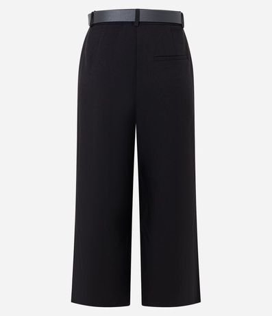 Pantalón Cropped Sastrería con Cinturón en PU 6