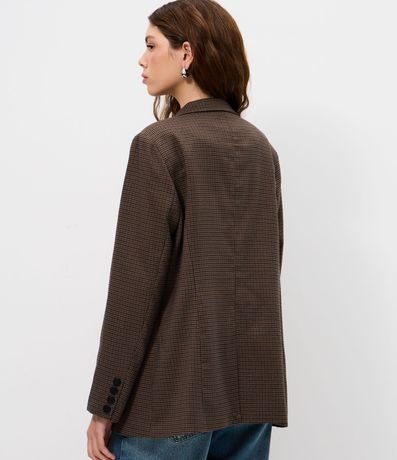 Blazer Alargado Sastre de Cuadros 3
