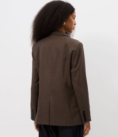 Blazer Alargado Sastre de Cuadros 6