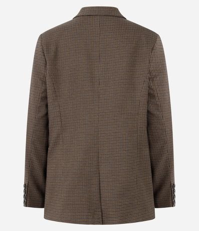 Blazer Alargado Sastre de Cuadros 6