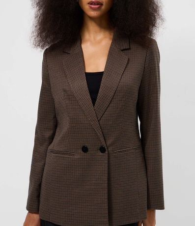 Blazer Alargado Sastre de Cuadros 5