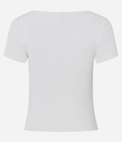 Blusa Manga Corta con Escote Canoa 8
