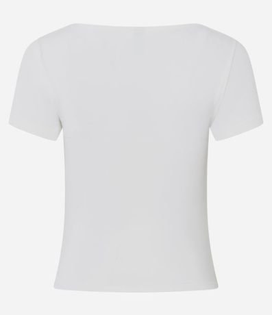 Blusa Manga Corta con Escote Canoa 2