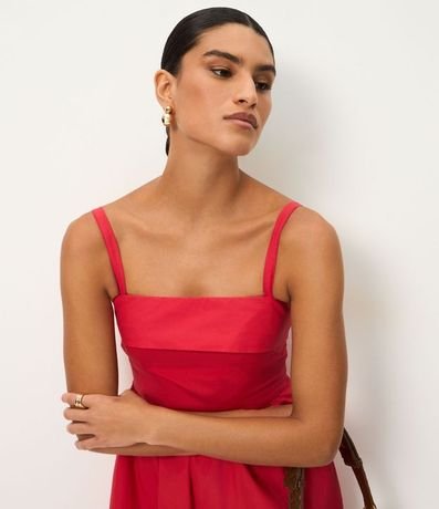 Vestido Largo en Algodón con Breteles Finos 3