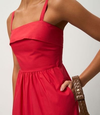 Vestido Largo en Algodón con Breteles Finos 4