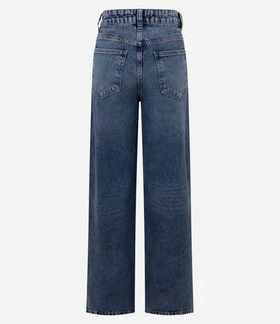 Pantalón Wide en Jeans con Tachuelas Laterales y Cintura Mediana 2
