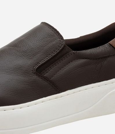Championes Slip On en Cuero con Recortes 3